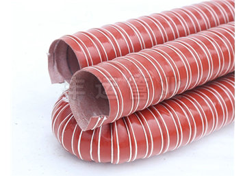 紅色高溫260度硫化風(fēng)管廠家